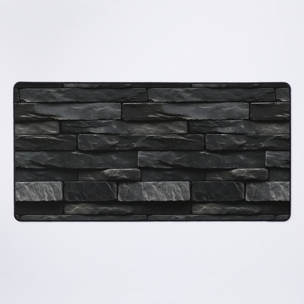 Item preview, Black Stacked Stone Slabs Wall Cladding Texture designed and sold by Sturdust.
