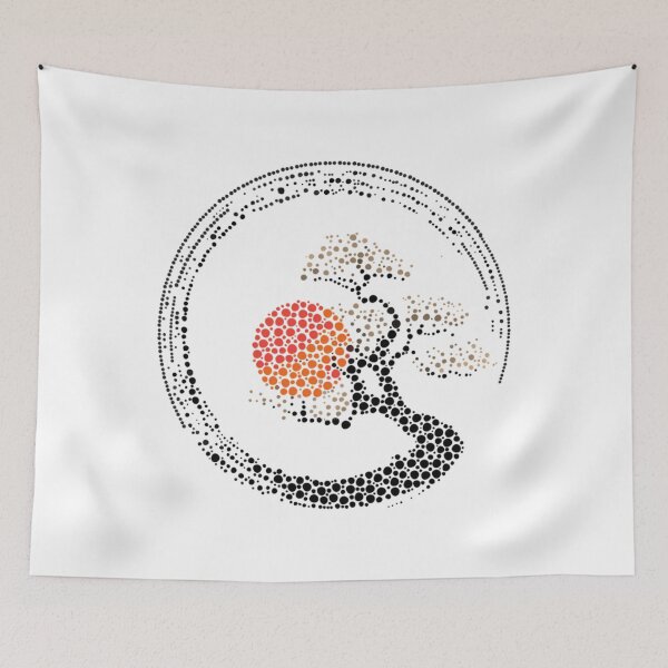 Item preview, Dot Art Enso Circle and Bonsai Tree 	 	 designed and sold by cdifpqzkzjb72.
