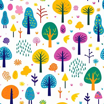 Artwork thumbnail, Tree Pattern by tropicaltee