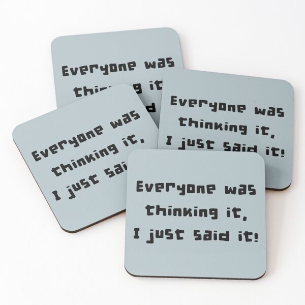 Item preview, Everyone was thinking it (black) designed and sold by SolidEarthArt.
