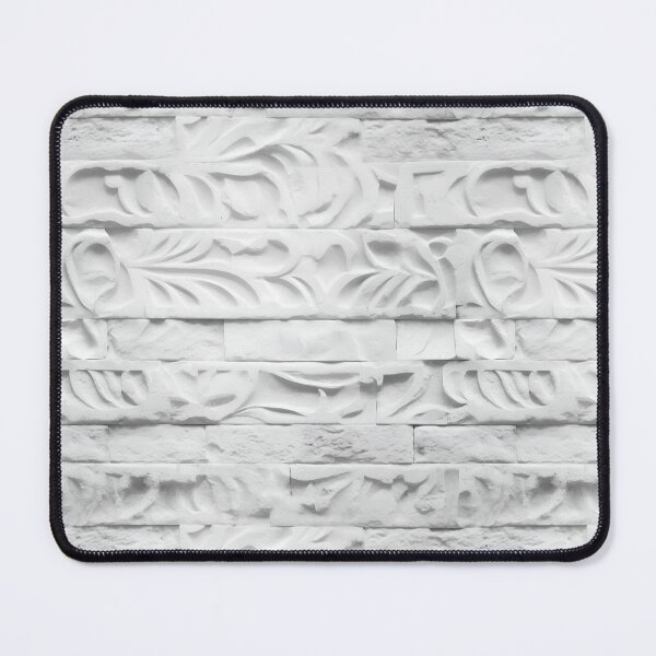Item preview, White Ornate Bricks Wall Pattern designed and sold by Sturdust.