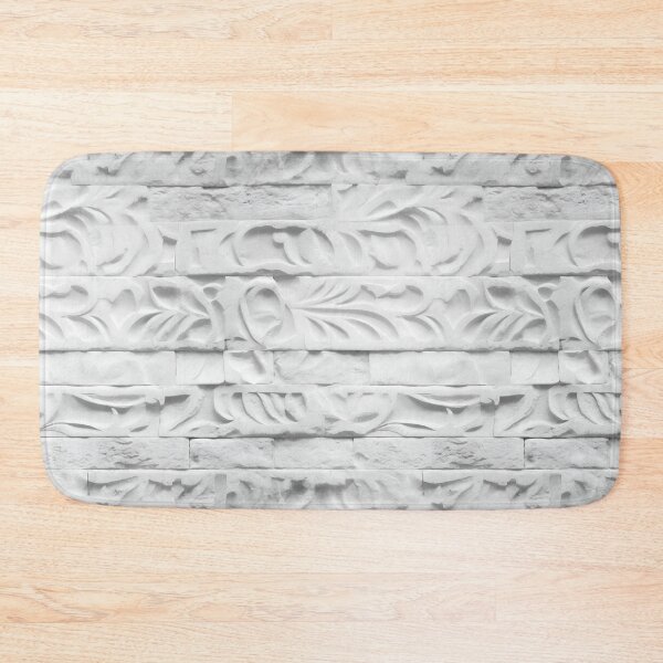 Item preview, White Ornate Bricks Wall Pattern designed and sold by Sturdust.