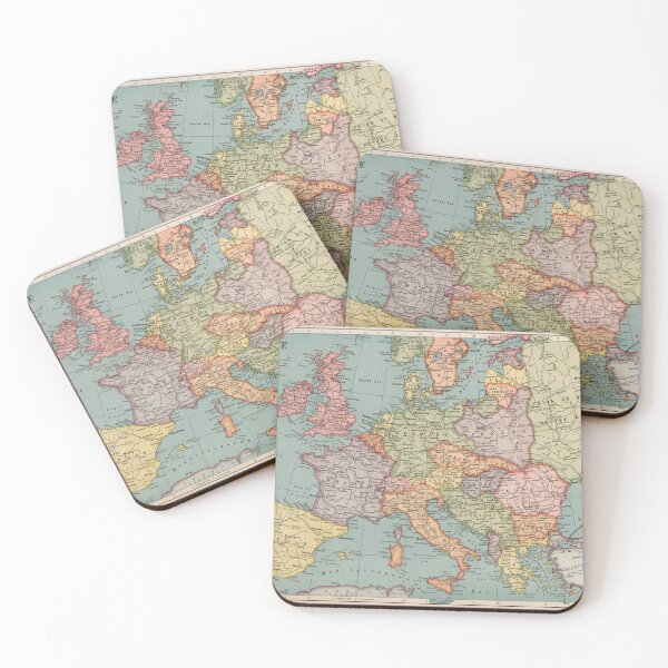 Item preview, Vintage Map of Europe (1926) designed and sold by BravuraMedia.