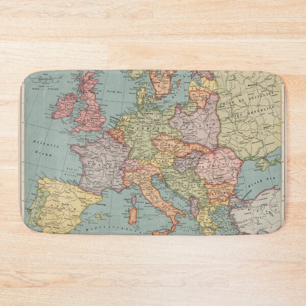 Item preview, Vintage Map of Europe (1926) designed and sold by BravuraMedia.