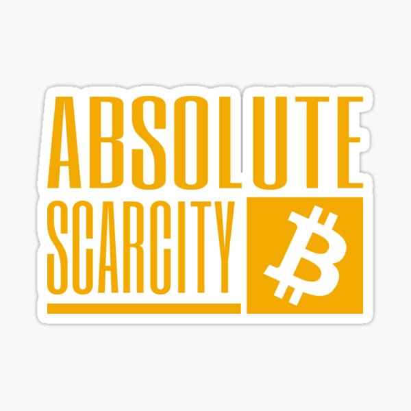 Item preview, Bitcoin Absolute Scarcity - orange designed and sold by Babush-kat.