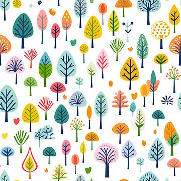 Artwork thumbnail, Tree Pattern by tropicaltee