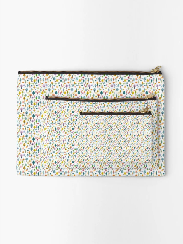 Thumbnail 2 of 4, Zipper Pouch, Tree Pattern designed and sold by tropicaltee.