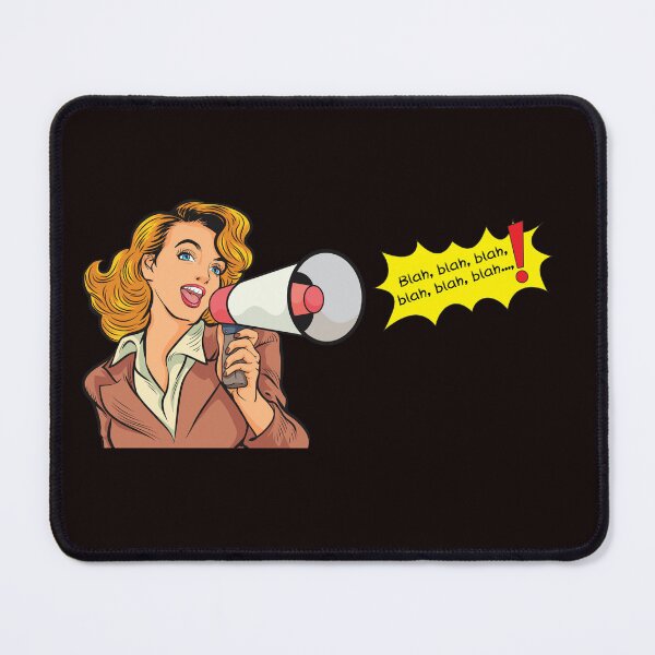 Item preview, Comic figure woman with speech bubble Blah, blah, blah... designed and sold by MichaelWiese.