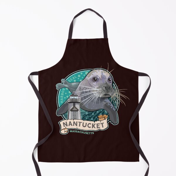 Item preview, Harbor Seal and Brant Point Lighthouse Nantucket Massachusetts designed and sold by SunNoonPark.