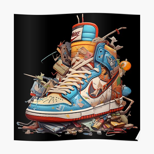 nike air force 1 blue  Streetwear wallpaper, Sneaker art, Shoe poster