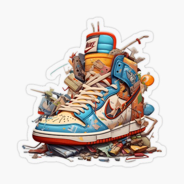 Item preview, colorful nike shoe | No.1 designed and sold by soliduxo.