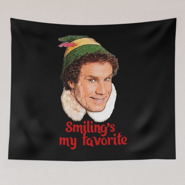 Artikelvorschau, „Lächeln ist mein Lieblingsfilm Weihnachten von Buddy the Elf Will Ferrell“. entworfen und verkauft von mlxaxnfp7.