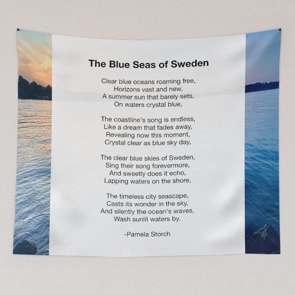 Item preview, The Blue Seas of Sweden Poem designed and sold by Pamela Storch.