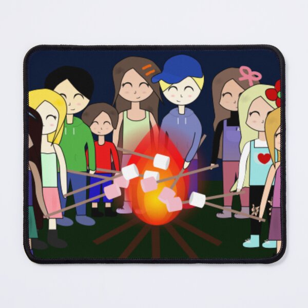 Item preview, Roasting Marshmallows on a Fire designed and sold by GooglyEyes-.
