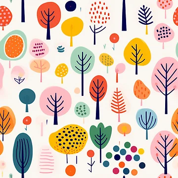 Artwork thumbnail, Tree Pattern by tropicaltee