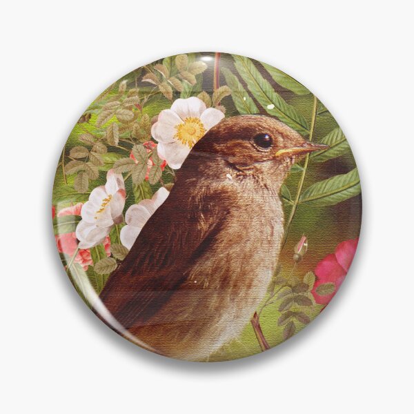 Item preview, Bird with flowerer with Hope. Collage designed and sold by Vikymonkey.
