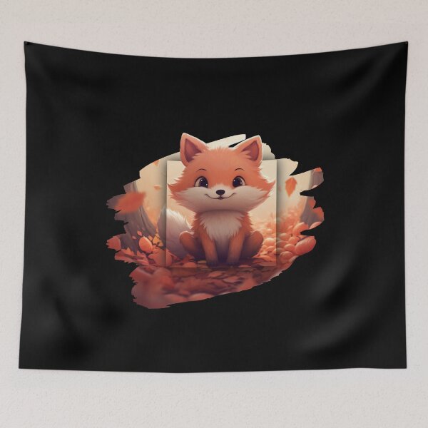 Item preview, Kawaii Cute Autumn Fox designed and sold by Chmielayka.
