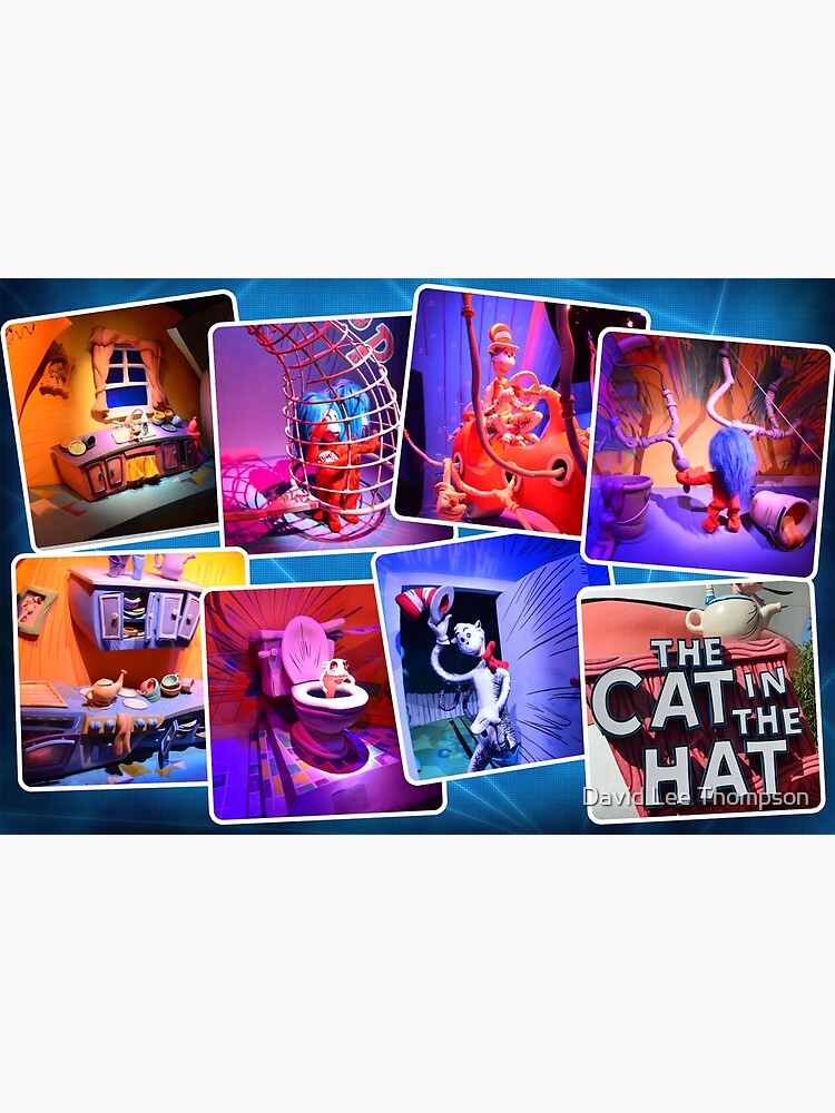 The Cat in the Hat ride collage Universal Studios Orlando