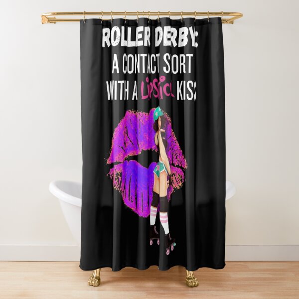 Item preview, Roller Derby A Contact Sport With a Lipstick Kiss designed and sold by Soundpups.
