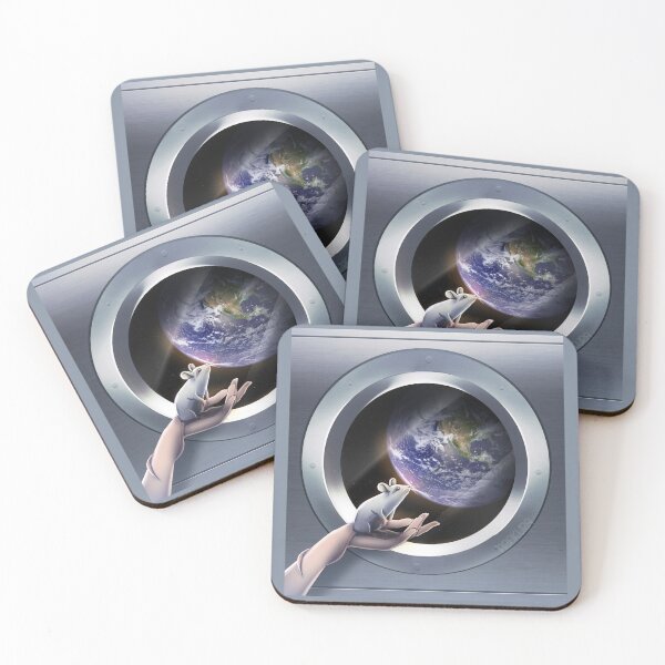 Item preview, Mouse in space in front of Earth designed and sold by FeuillePlume.