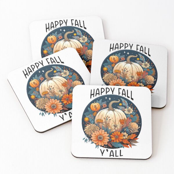 Item preview, Happy fall y’all Boho pumpkin and flowers fall autumn design  designed and sold by Inktown.