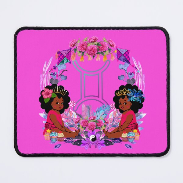 Item preview, Purple Floral Gemini Twins designed and sold by artbyomega.