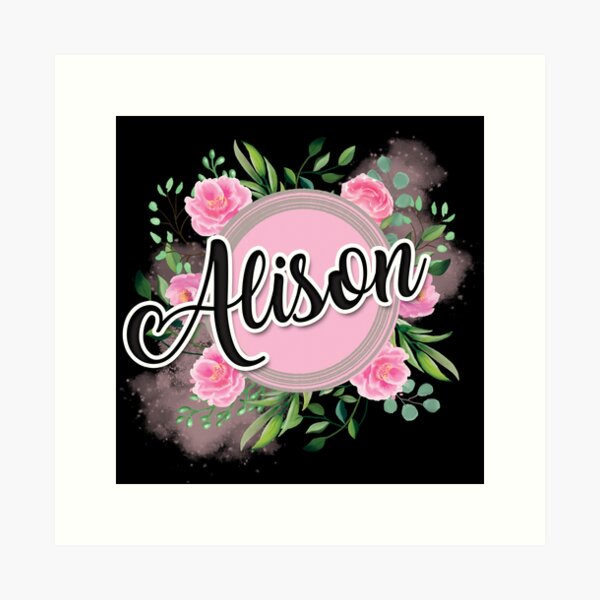 Alison First Name Meaning Art Print-Any Name Meaning  Print-Parchment-8x10-Home Decor-Wall Art-Birthday-Graduation-Mother's  Day-Christmas