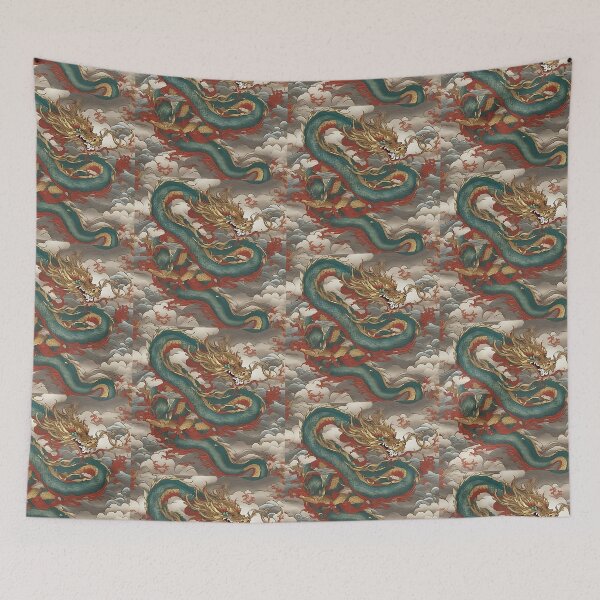 Item preview, fighting dragons asian designed and sold by StefanVlahovic.