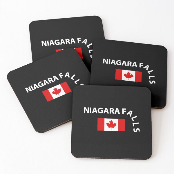 Item preview, Funny Niagara Falls Waterfall Canadian Flag Dark Color designed and sold by TinyStarCanada.