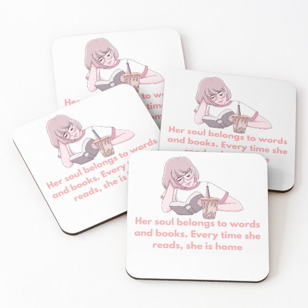 Item preview, Her soul belongs to words and books. Every time she reads, she is home designed and sold by rhashhab.