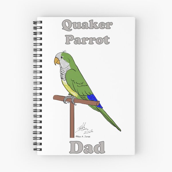 Item preview, Quaker Parrot Dad - Green designed and sold by Laughing Parrot Studio.