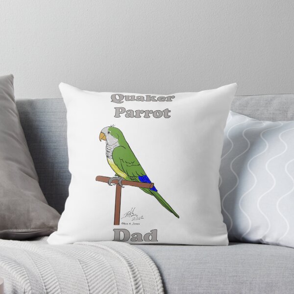 Item preview, Quaker Parrot Dad - Green designed and sold by Laughing Parrot Studio.