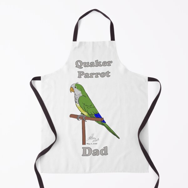 Item preview, Quaker Parrot Dad - Green designed and sold by Laughing Parrot Studio.