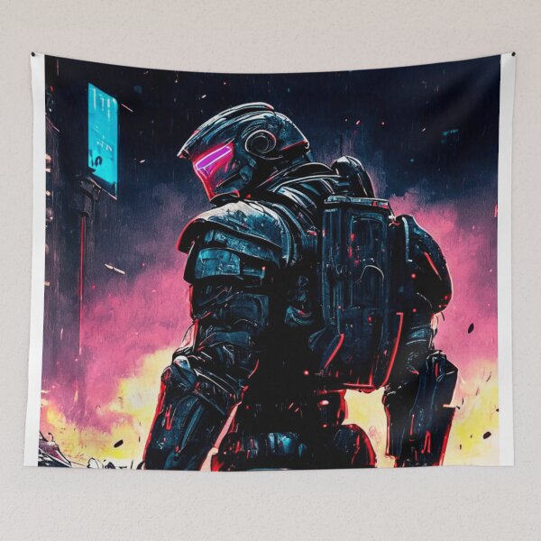 Item preview, Cyberpunk 1980s Robot  designed and sold by RobotAIArt.
