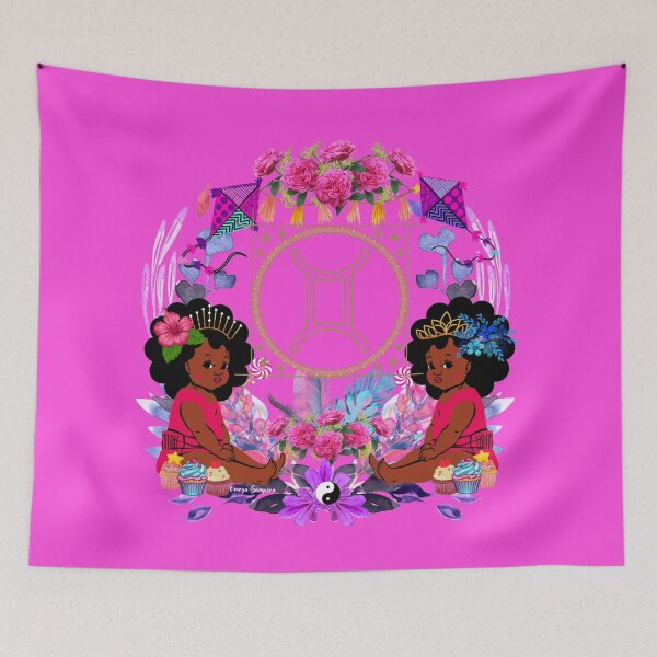 Item preview, Golden Floral Gemini Twins designed and sold by artbyomega.