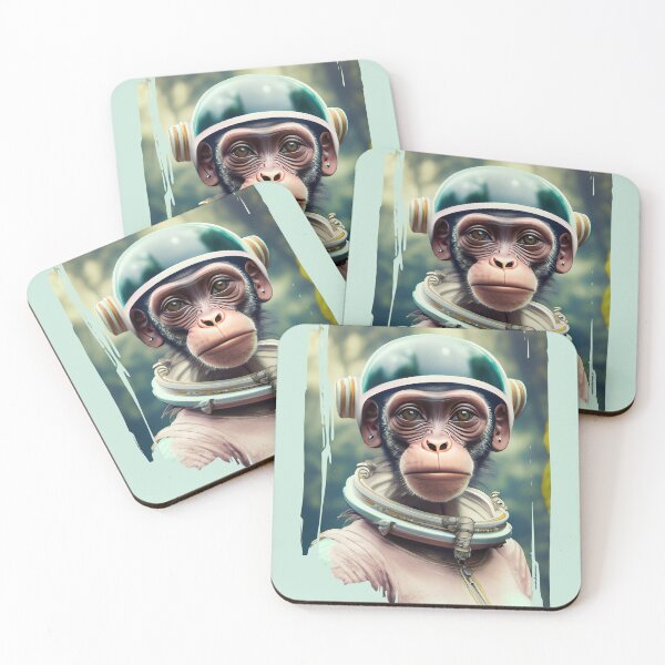 Item preview, Space Monkey Astronaut - Retro Planet - Universe Explorer designed and sold by monkeybusiness.pt.