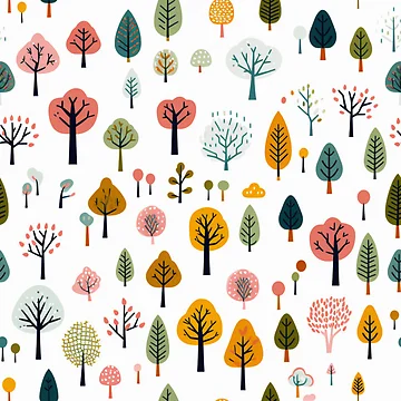 Artwork thumbnail, Tree Pattern by tropicaltee