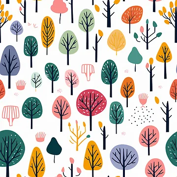 Artwork thumbnail, Tree Pattern by tropicaltee