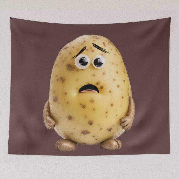 Item preview, Shocked Potato! ORIGINAL SILLYFUN ON REDBUBBLE designed and sold by SillyFun.