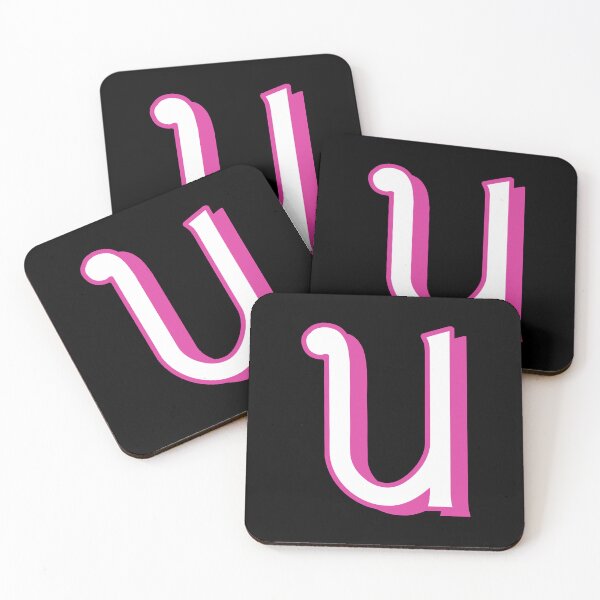 Item preview, Bubble Pink Letter U Sticker Pack - Monogram - Initial - Alphabet designed and sold by CreationsbyAny.
