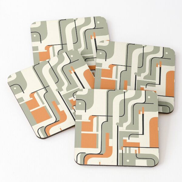 Item preview, Concrete Island - Modernist 1970s Style Print designed and sold by QuestingCloset.