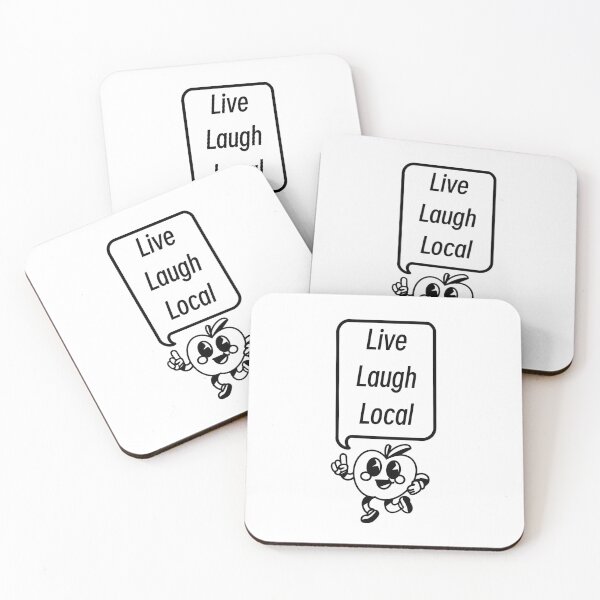 Item preview, Live Laugh Local Apple designed and sold by Arsenic-Arts.