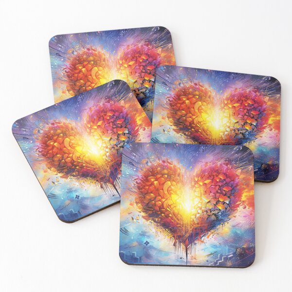 Item preview, Cosmic heart of love, connected to the universe, exploding and creating  designed and sold by Caphira.