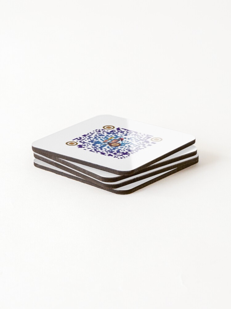 Thumbnail 4 of 5, Coasters (Set of 4), QR clock designed and sold by RKings.