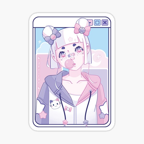 Item preview, CandiCat Harajuku Girl • 2023 designed and sold by Devi Cat.