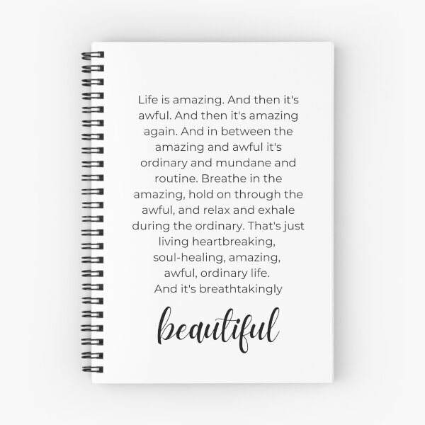Item preview, LR Knost - Life is amazing - inspiring quote designed and sold by Fern-and-Fyre.