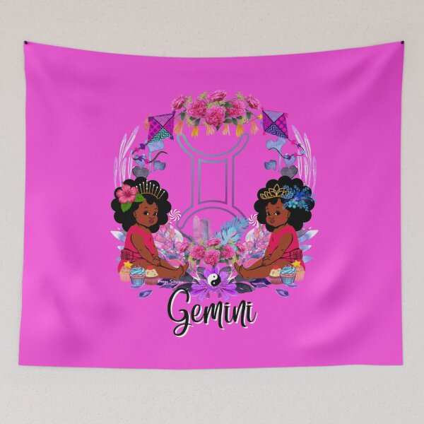 Item preview, Purple Flower Gemini Twins designed and sold by artbyomega.
