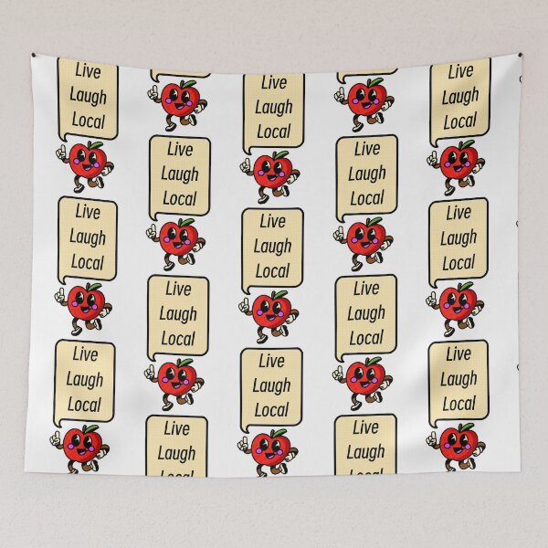 Item preview, Live Laugh Local Apple in Color  designed and sold by Arsenic-Arts.
