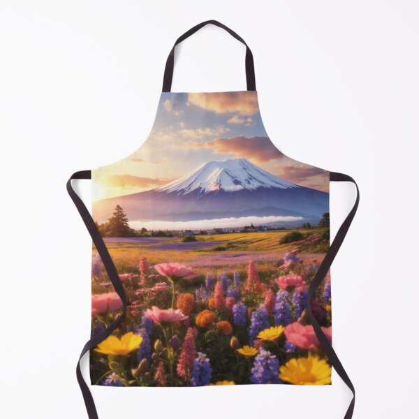 Item preview, Sunrise Serenity: Wildflower Meadow and Snow-Capped Mountain designed and sold by Electric-Easel.