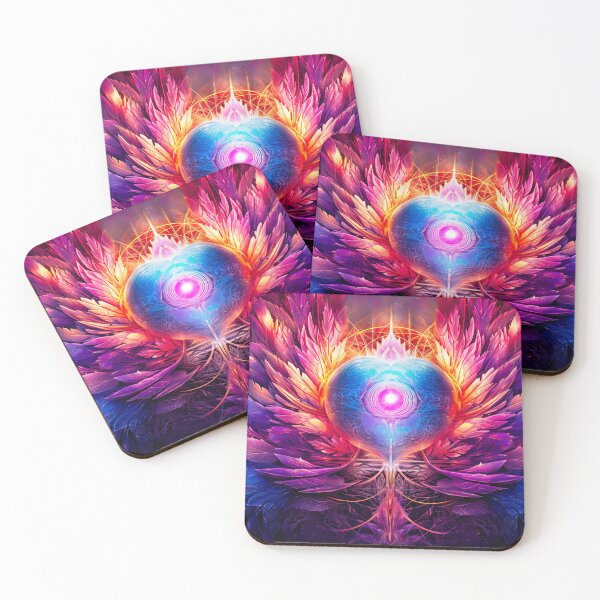 Item preview, Cosmic glowing heart of love, connected to the universe, exploding and creating  designed and sold by Caphira.